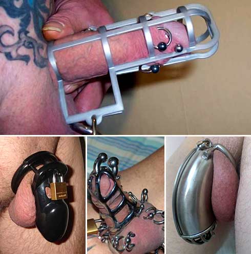 Male Chastity Device Bondage.